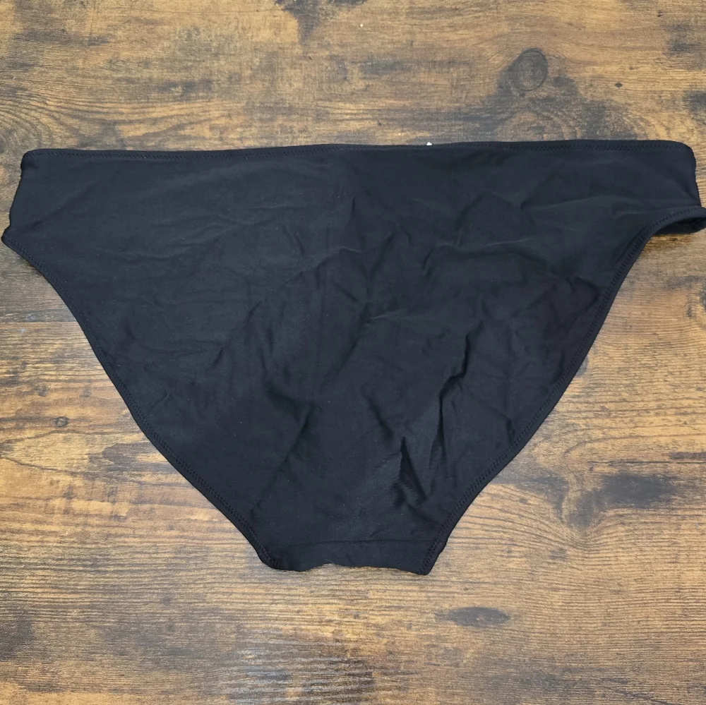Aerie Black Full Coverage Bikini Swim Bottom Size XL